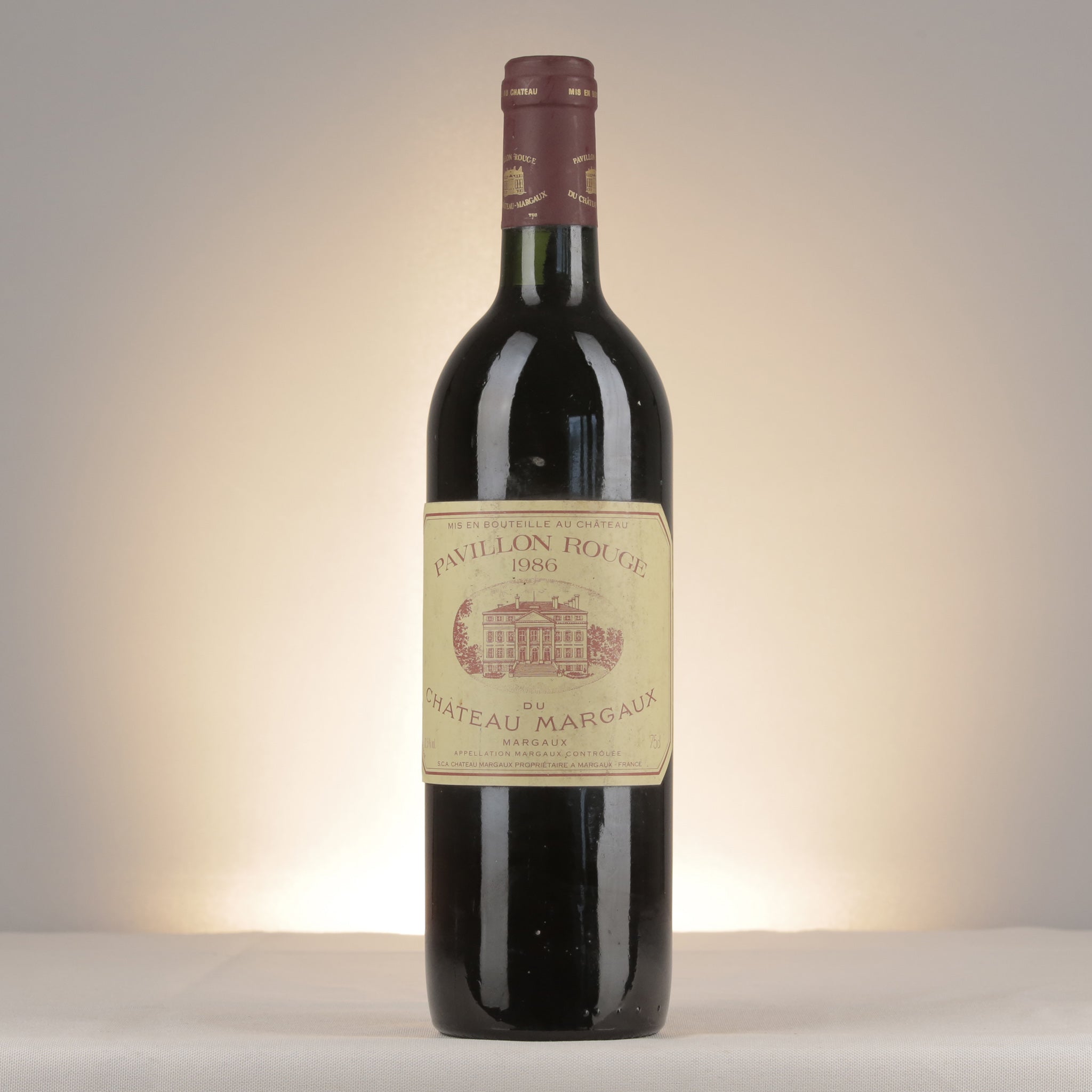 Château Margaux Pavillon Rouge du Château Margaux 1986 Bottle front