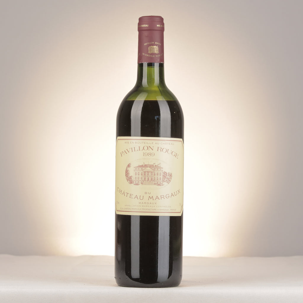 Château Margaux Pavillon Rouge du Château Margaux 1989 Bottle front (lot 0347)