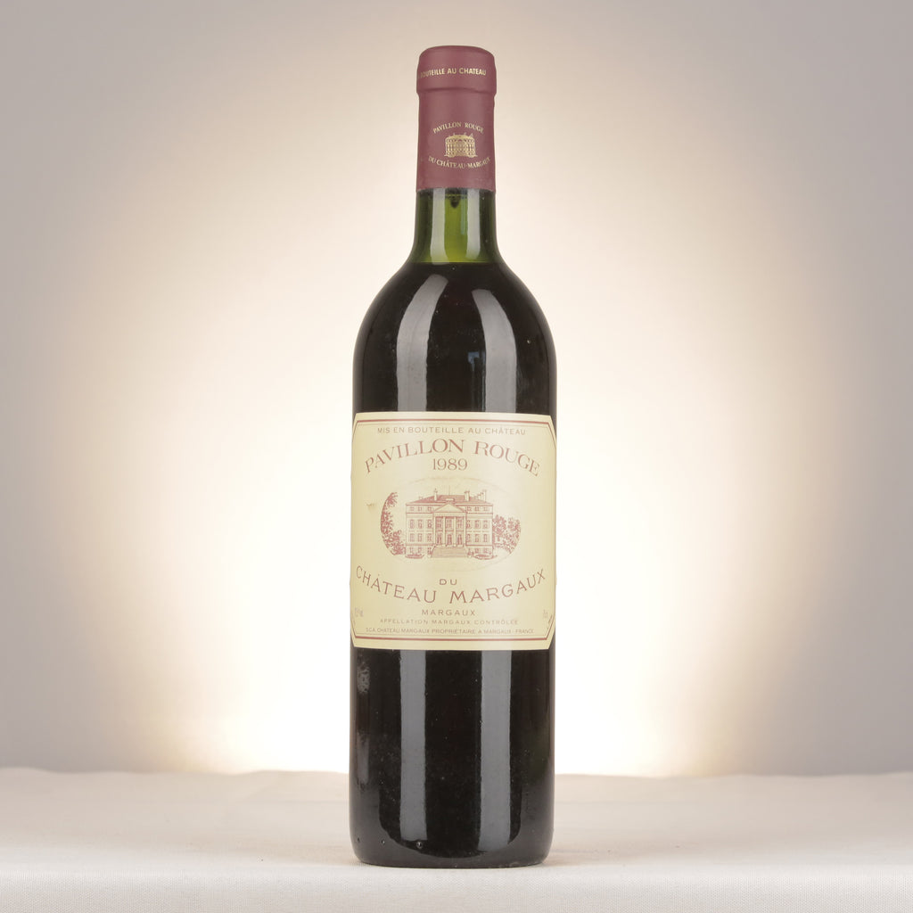 Château Margaux Pavillon Rouge du Château Margaux 1989 Bottle front (lot 8fb1)