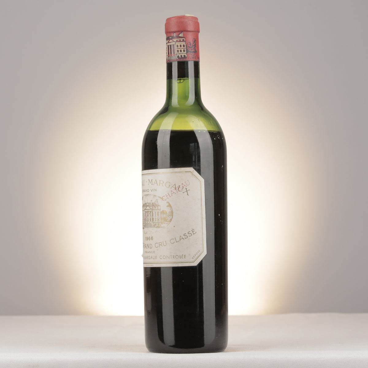 Château Margaux 1966 Bottle turned left