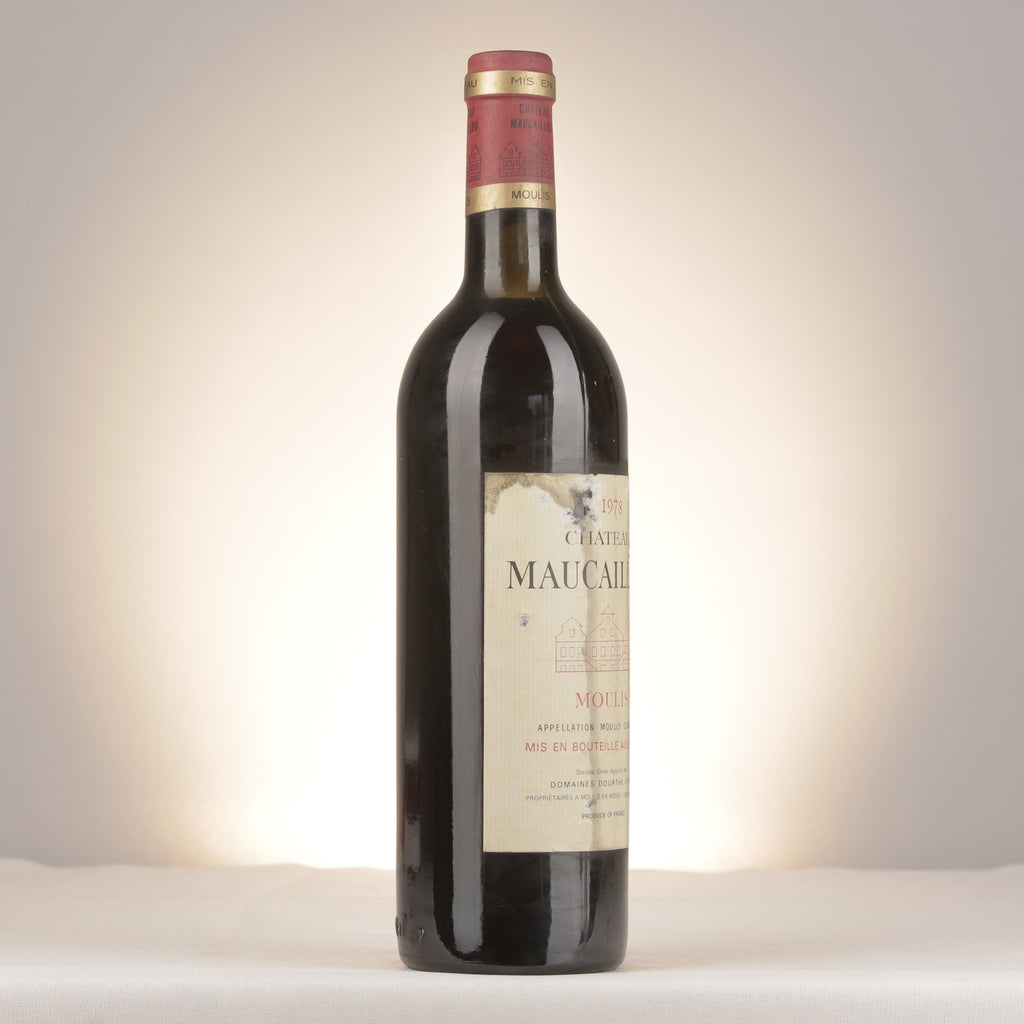 Château Maucaillou Château Maucaillou 1978 Bottle turned right