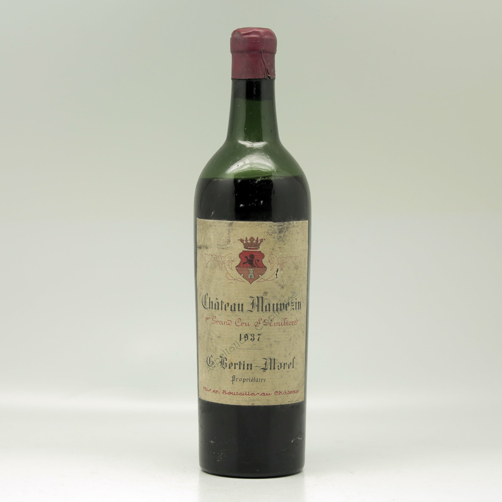 Château Mauvezin 1937 Red wine Bottle