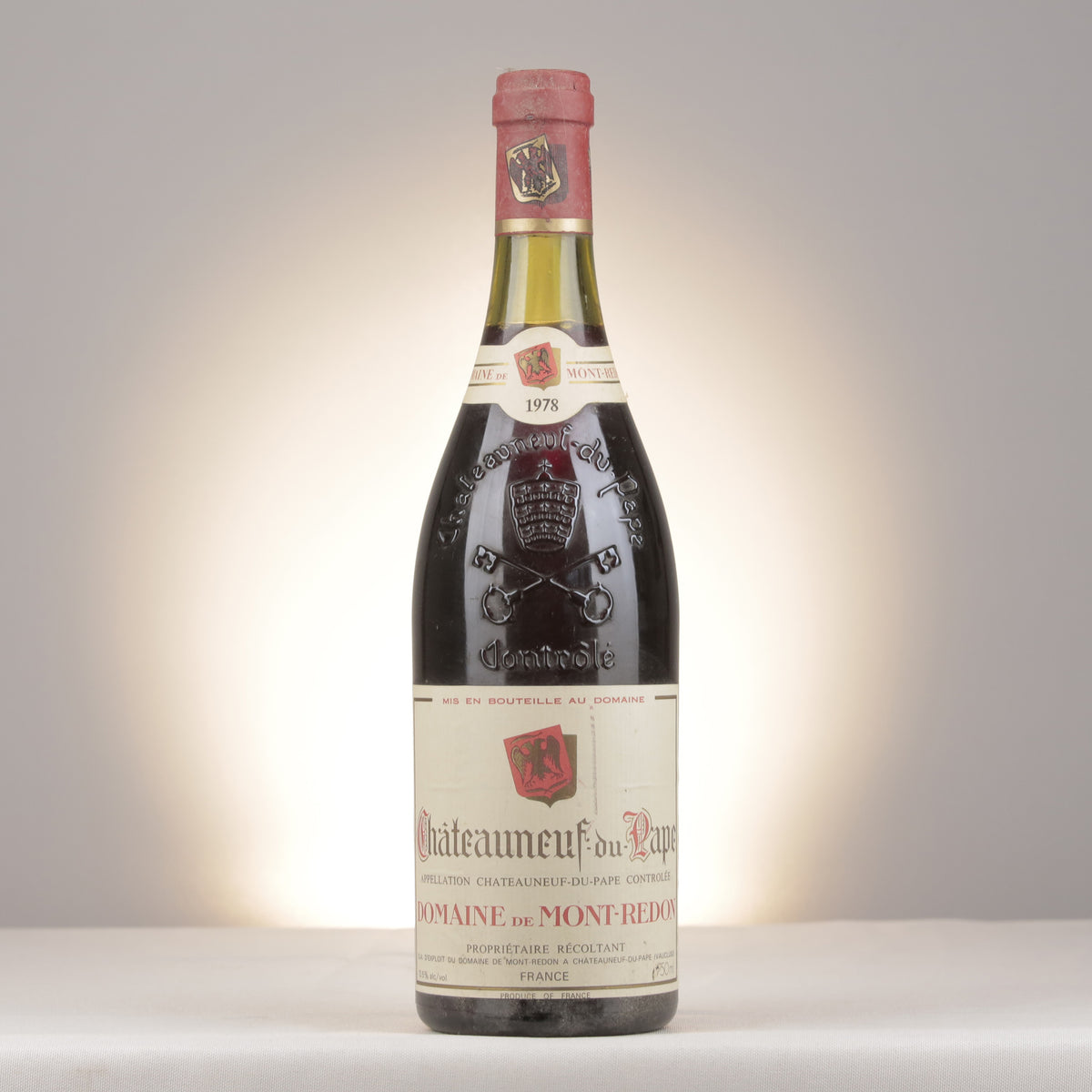 Mont-Redon Châteauneuf-du-Pape Rouge 1978 Bottle front (lot 32cf)