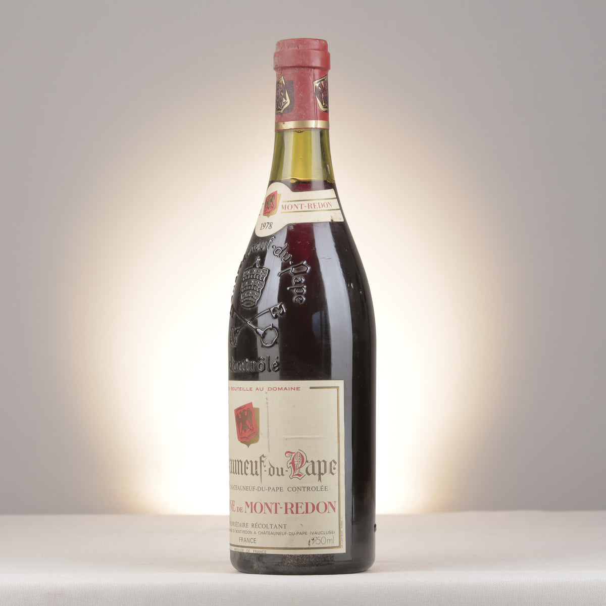 Mont-Redon Châteauneuf-du-Pape Rouge 1978 Bottle turned left (lot 32cf)