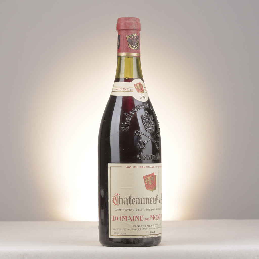 Mont-Redon Châteauneuf-du-Pape Rouge 1978 Bottle turned right (lot 32cf)
