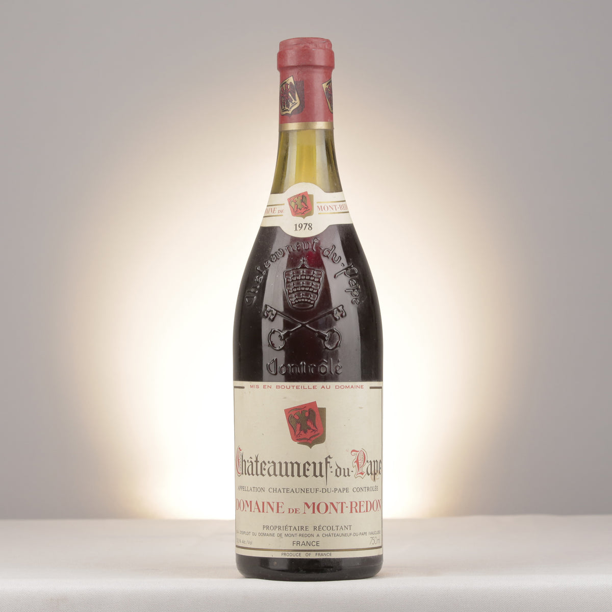 Mont-Redon Châteauneuf-du-Pape Rouge 1978 Bottle front (lot 6ca1)