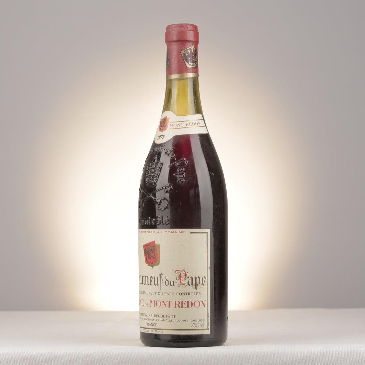 Mont-Redon Châteauneuf-du-Pape Rouge 1978 Bottle turned left (lot 6ca1)