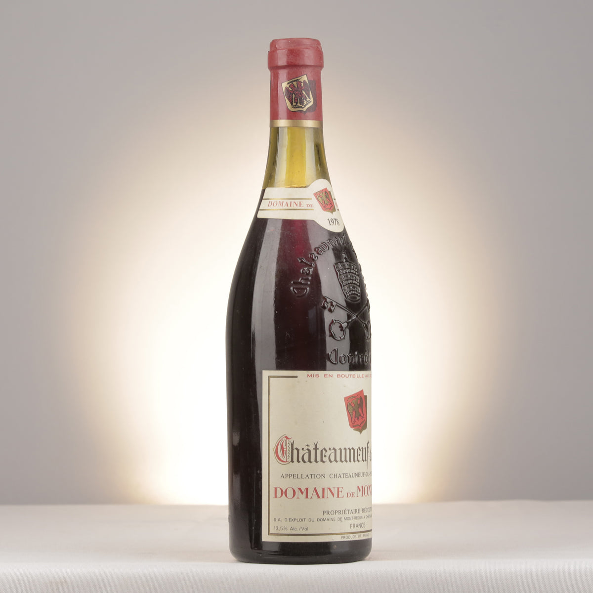 Mont-Redon Châteauneuf-du-Pape Rouge 1978 Bottle turned right (lot 6ca1)