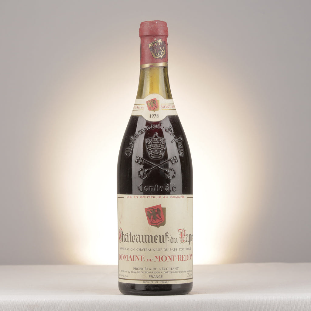 Mont-Redon Châteauneuf-du-Pape Rouge 1978 Bottle front (lot 8136)