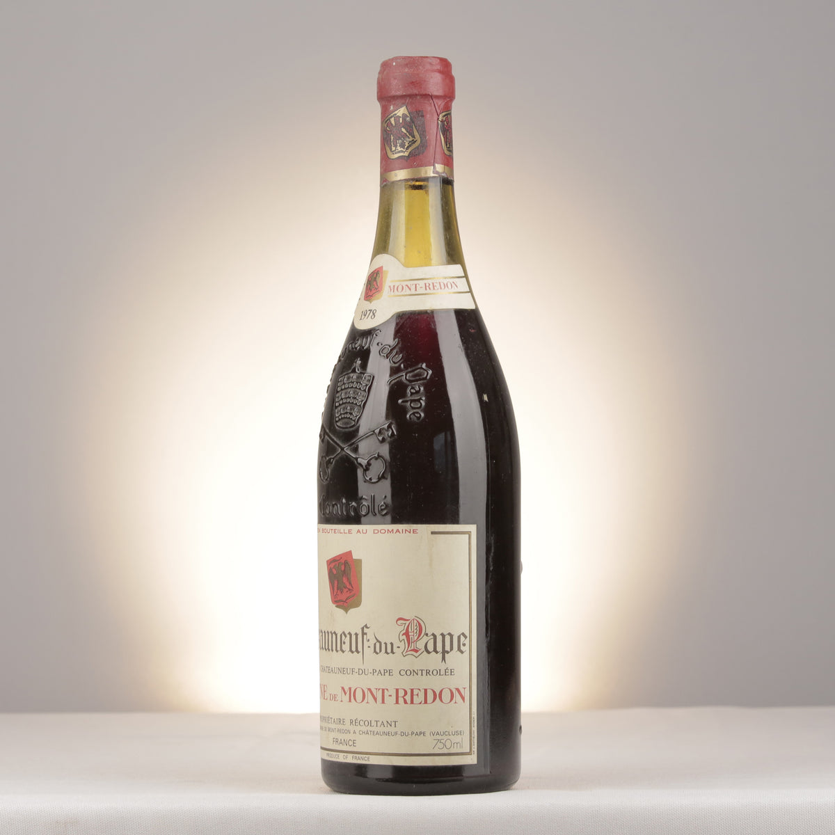 Mont-Redon Châteauneuf-du-Pape Rouge 1978 Bottle turned left (lot 8136)
