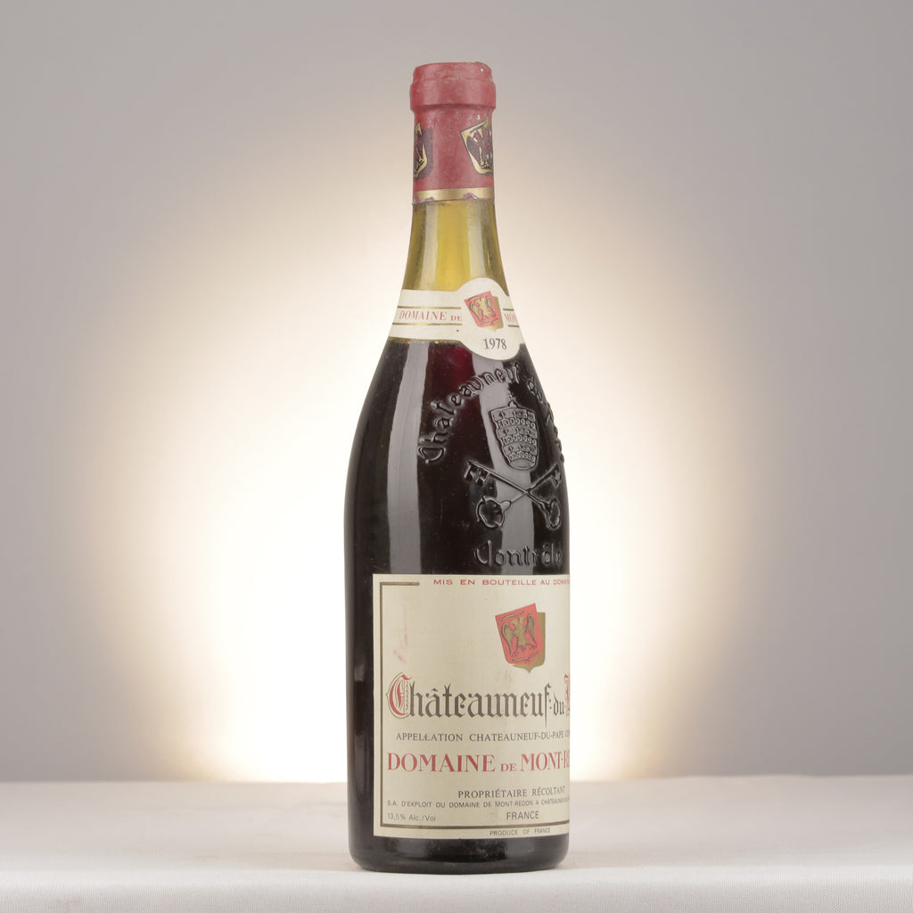 Mont-Redon Châteauneuf-du-Pape Rouge 1978 Bottle turned right (lot 8136)