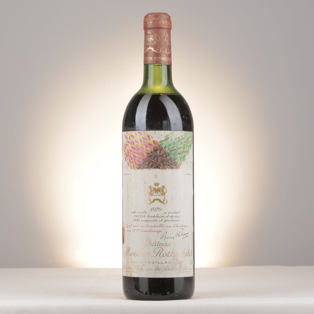 Château Mouton Rothschild 1979 Bottle front