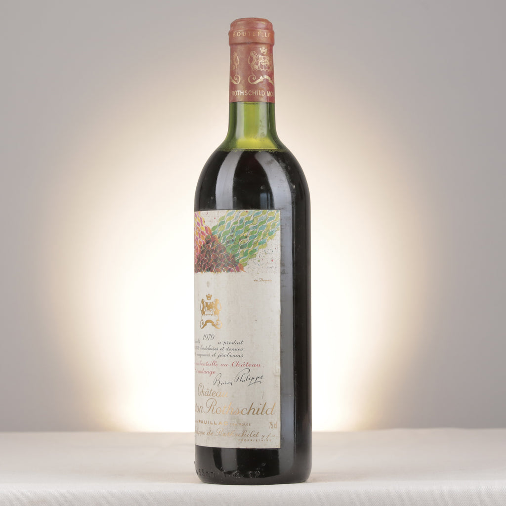 Château Mouton Rothschild 1979 Bottle turned left