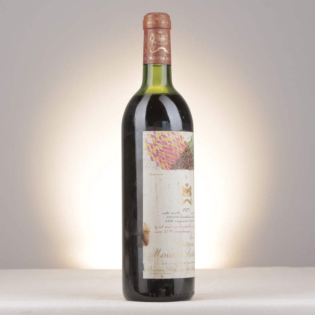 Château Mouton Rothschild 1979 Bottle turned right