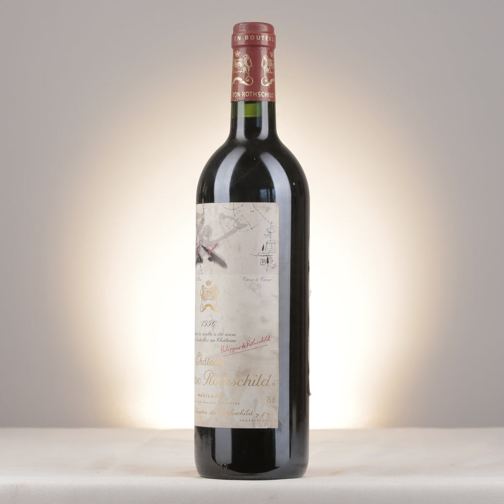 Mouton Rothschild Château Mouton Rothschild 1996 Bottle turned left (lot 083e)