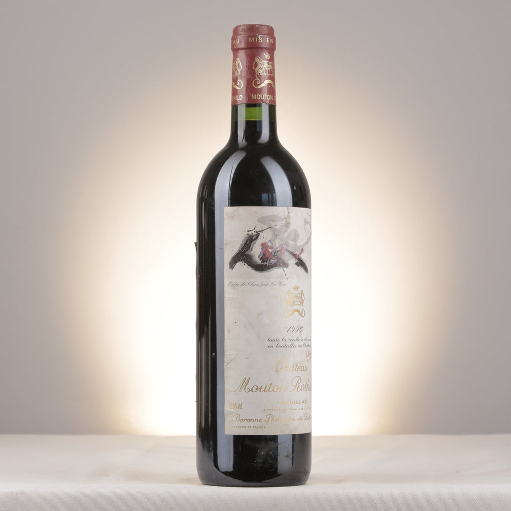 Mouton Rothschild Château Mouton Rothschild 1996 Bottle turned right (lot 083e)