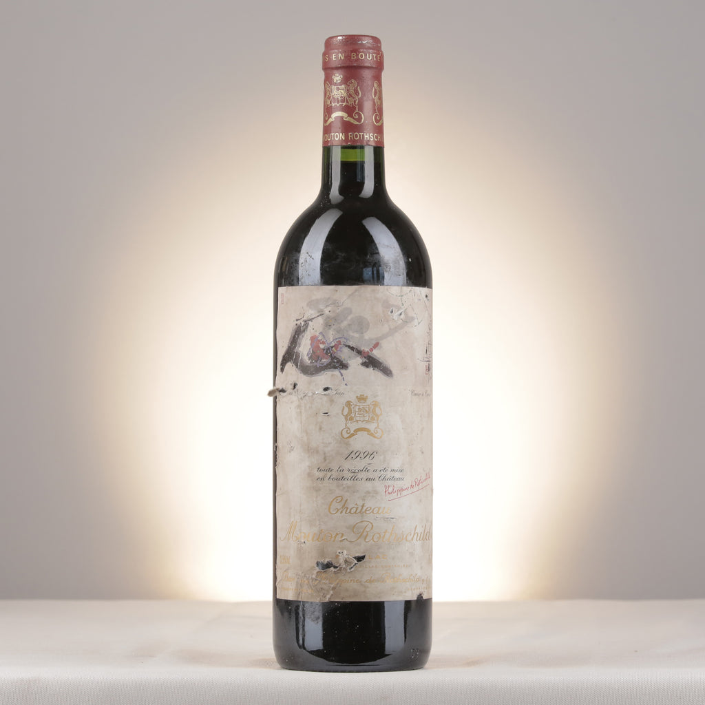 Mouton Rothschild Château Mouton Rothschild 1996 Bottle front (lot d104)