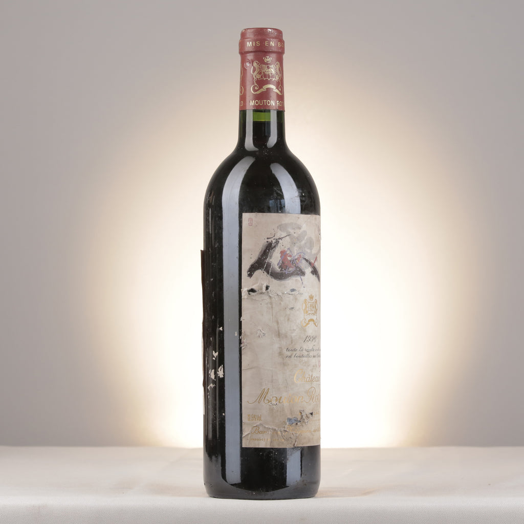 Mouton Rothschild Château Mouton Rothschild 1996 Bottle turned right (lot d104)