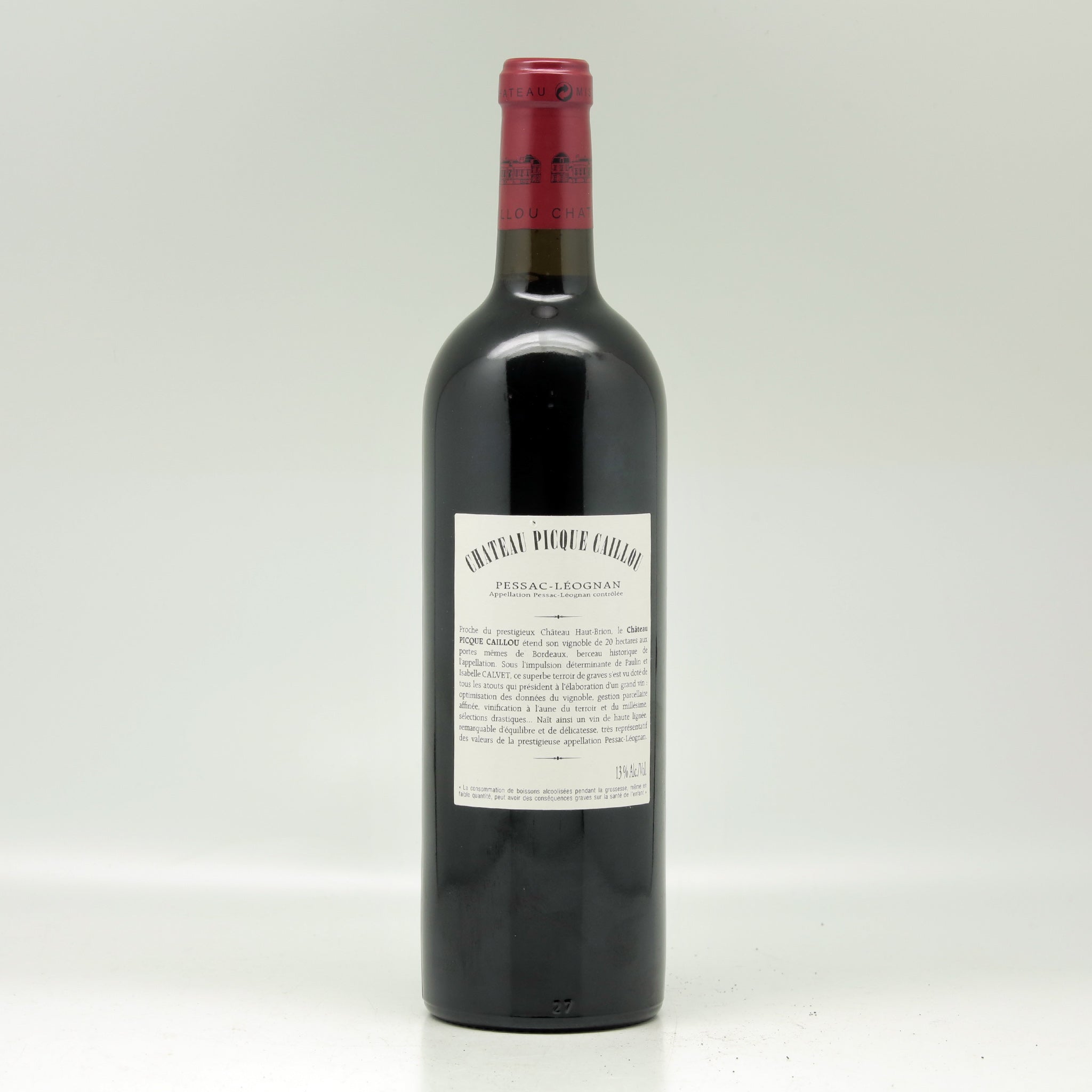 Château Picque Caillou Pessac-Léognan 2008 Red wine Bottle