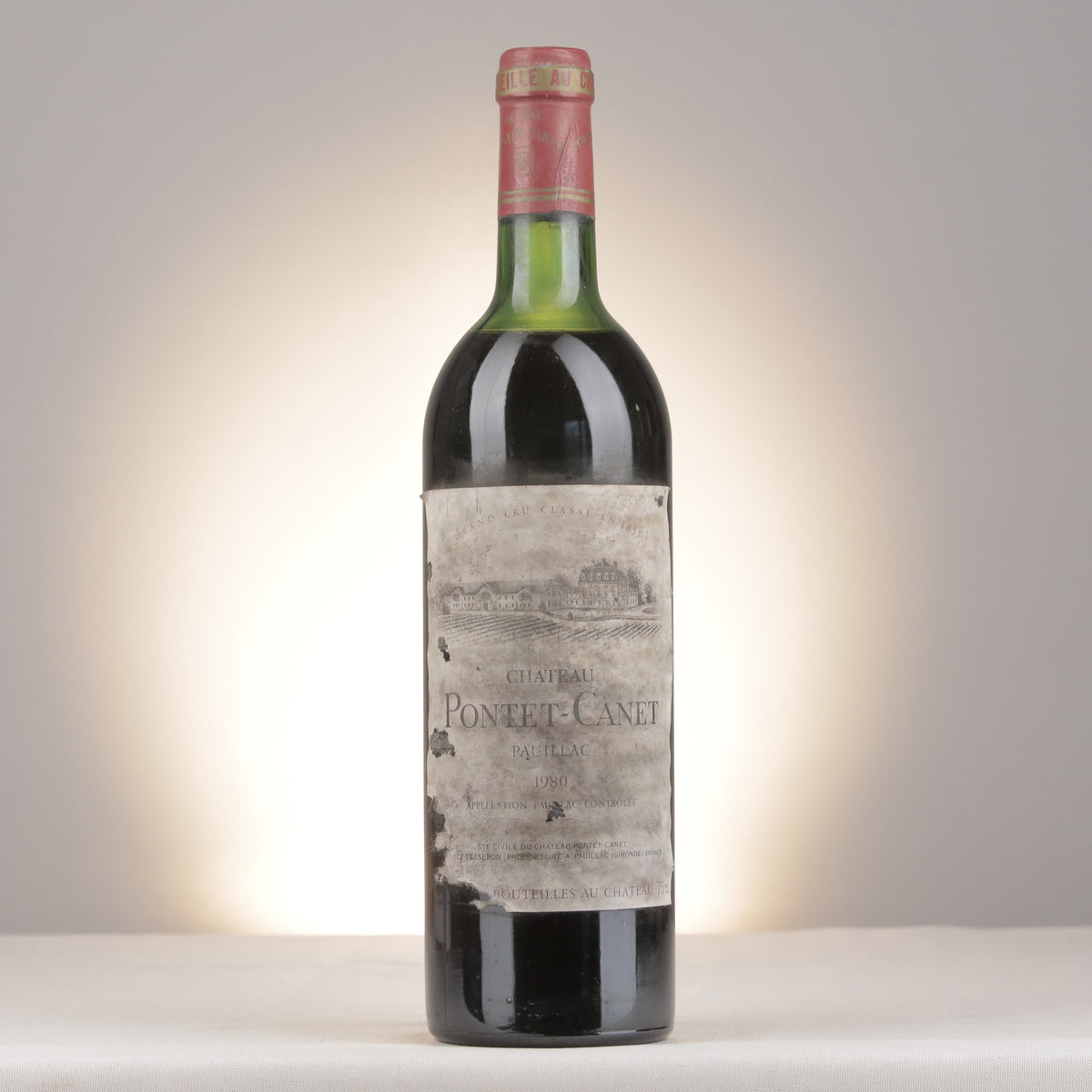 Château Pontet-Canet 1980 Bottle front (lot 606c)