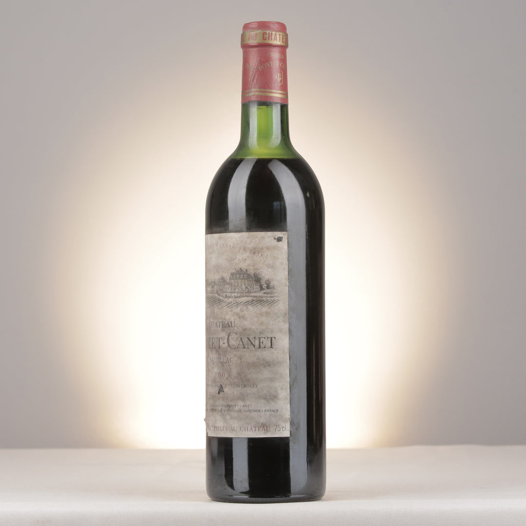 Château Pontet-Canet 1980 Bottle turned left (lot 606c)