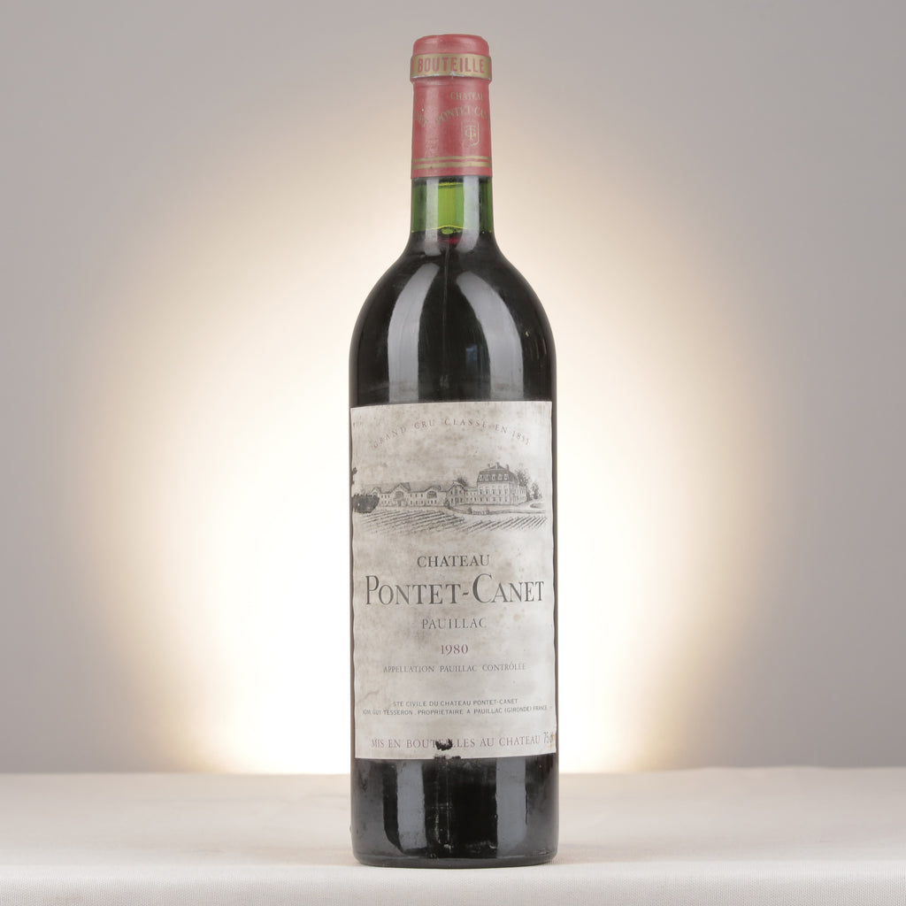Château Pontet-Canet 1980 Bottle front (lot 7aec)