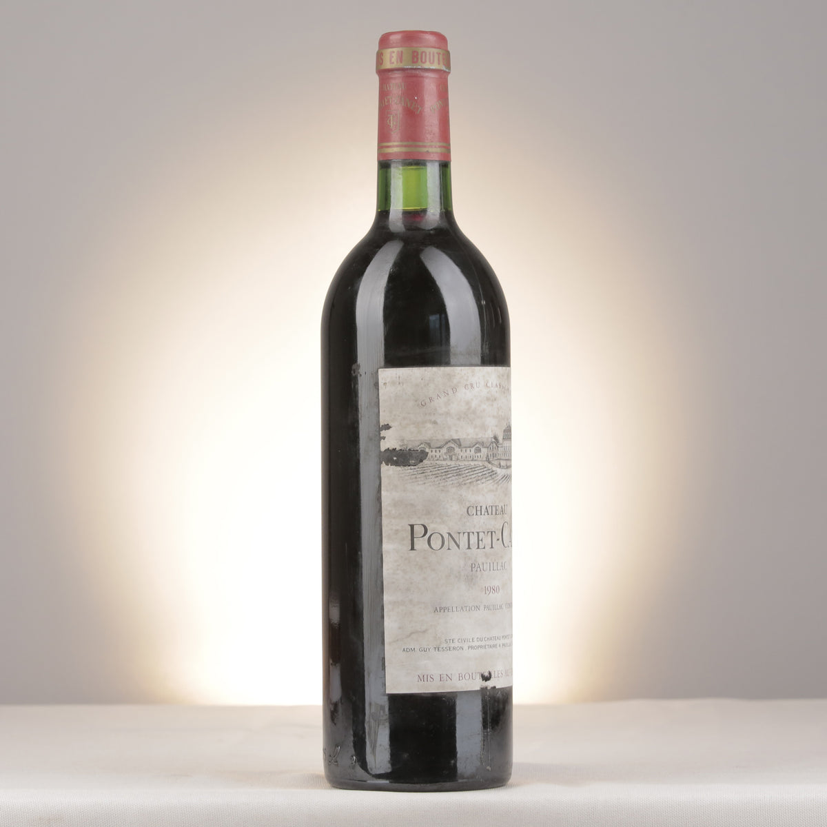 Château Pontet-Canet 1980 Bottle turned left (lot 7aec)
