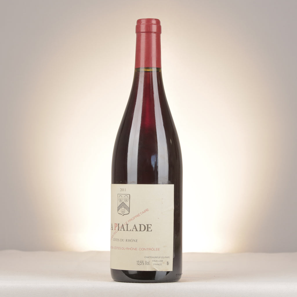 Château Rayas Côtes du Rhône La Pialade 2011 Bottle turned left