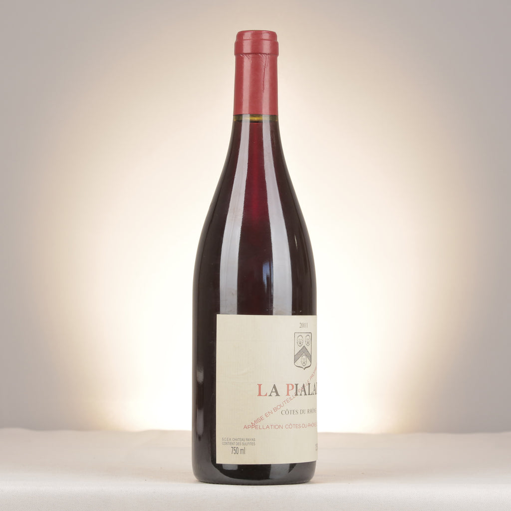 Château Rayas Côtes du Rhône La Pialade 2011 Bottle turned right