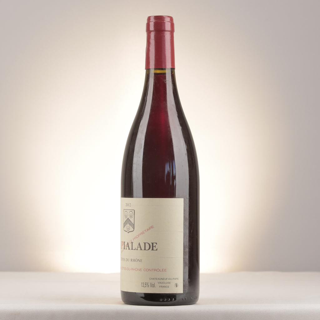Château Rayas Côtes du Rhône La Pialade 2012 Bottle turned left