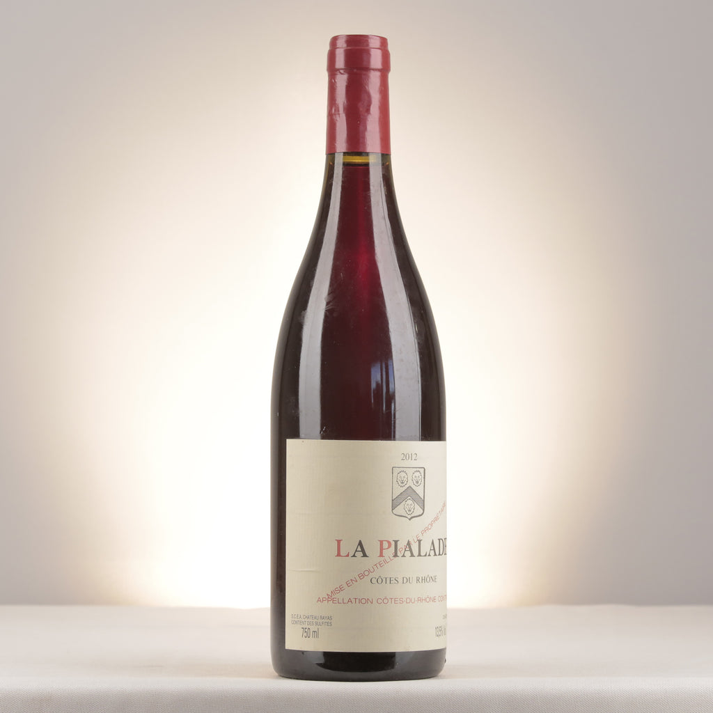 Château Rayas Côtes du Rhône La Pialade 2012 Bottle turned right