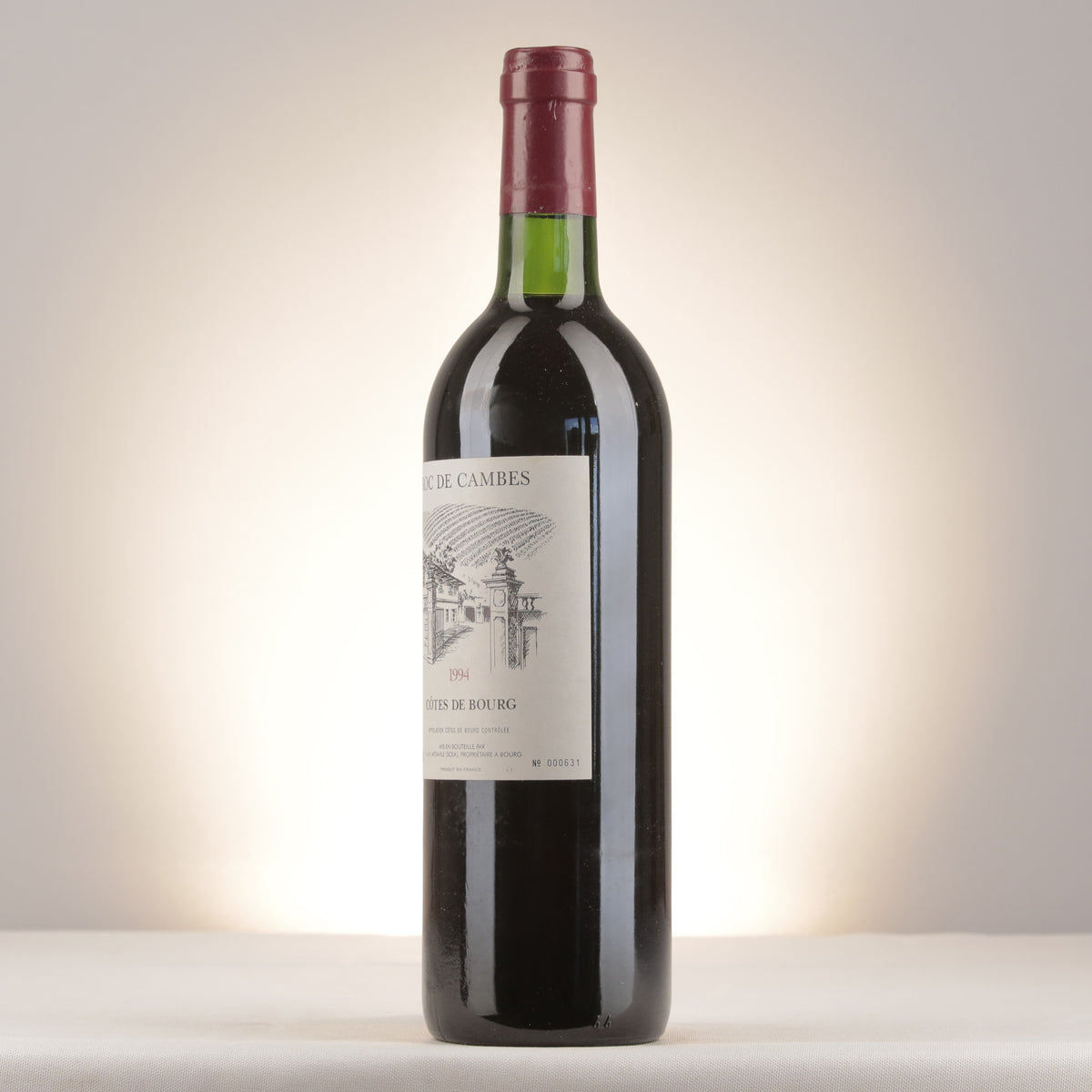 Château Roc de Cambes Château Roc de Cambes 1994 Bottle turned left