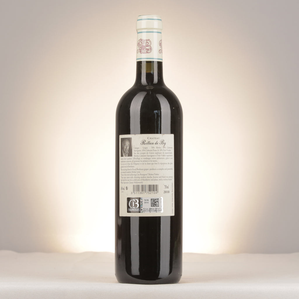 Château Rollan de By Château Rollan de By 2010 Bottle back