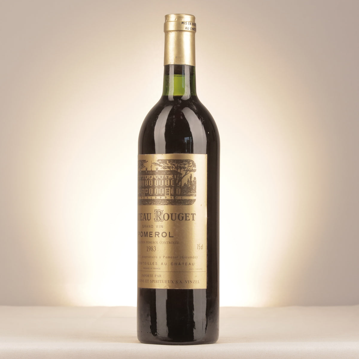 Château Rouget Château Rouget 1983 Bottle turned left