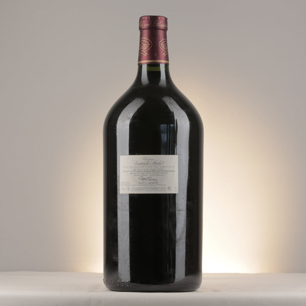 Château Sociando-Mallet 2005 Jeroboam back