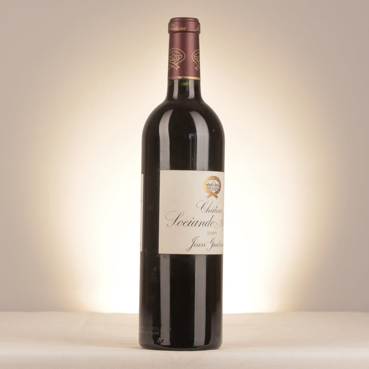 Château Sociando-Mallet 2009 Bottle turned right