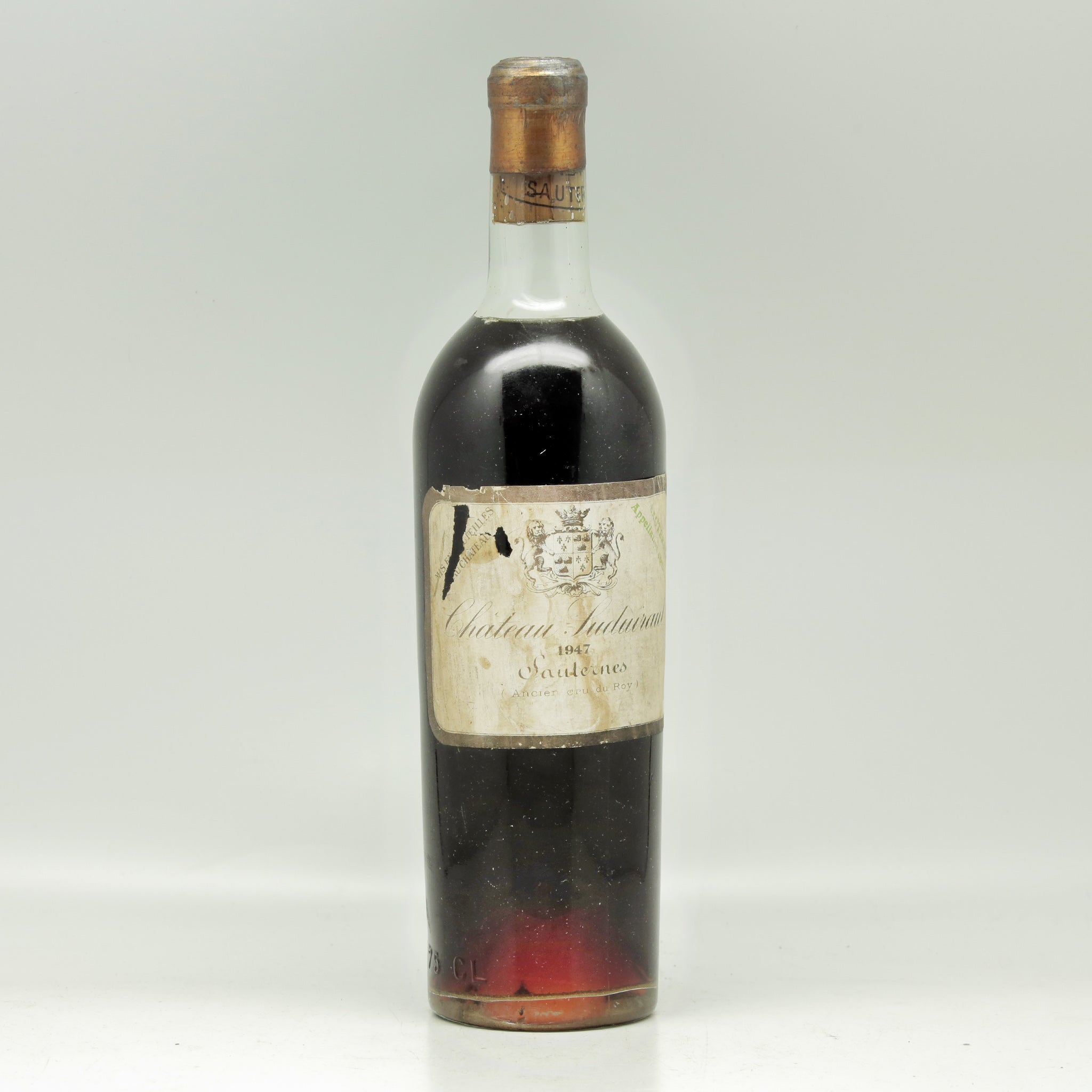 Château suduiraut Sauternes 1er Cru Classé 1947 White wine Bottle