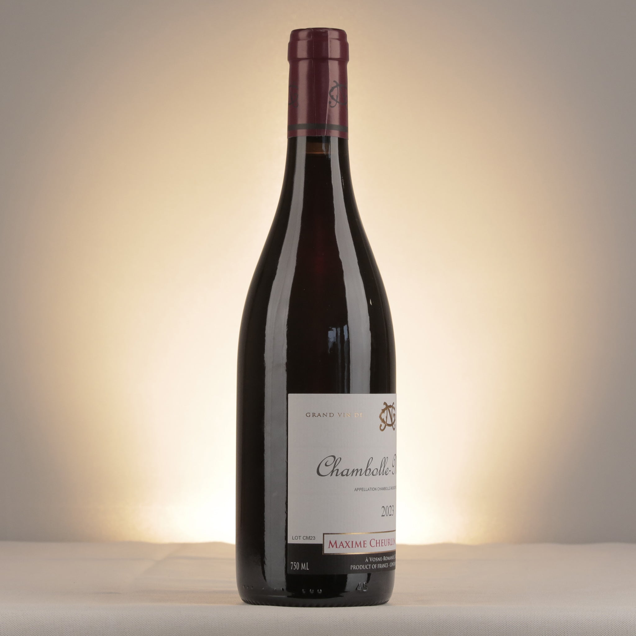 Maxime Cheurlin-Noëllat Chambolle-Musigny 2023 Bottle label