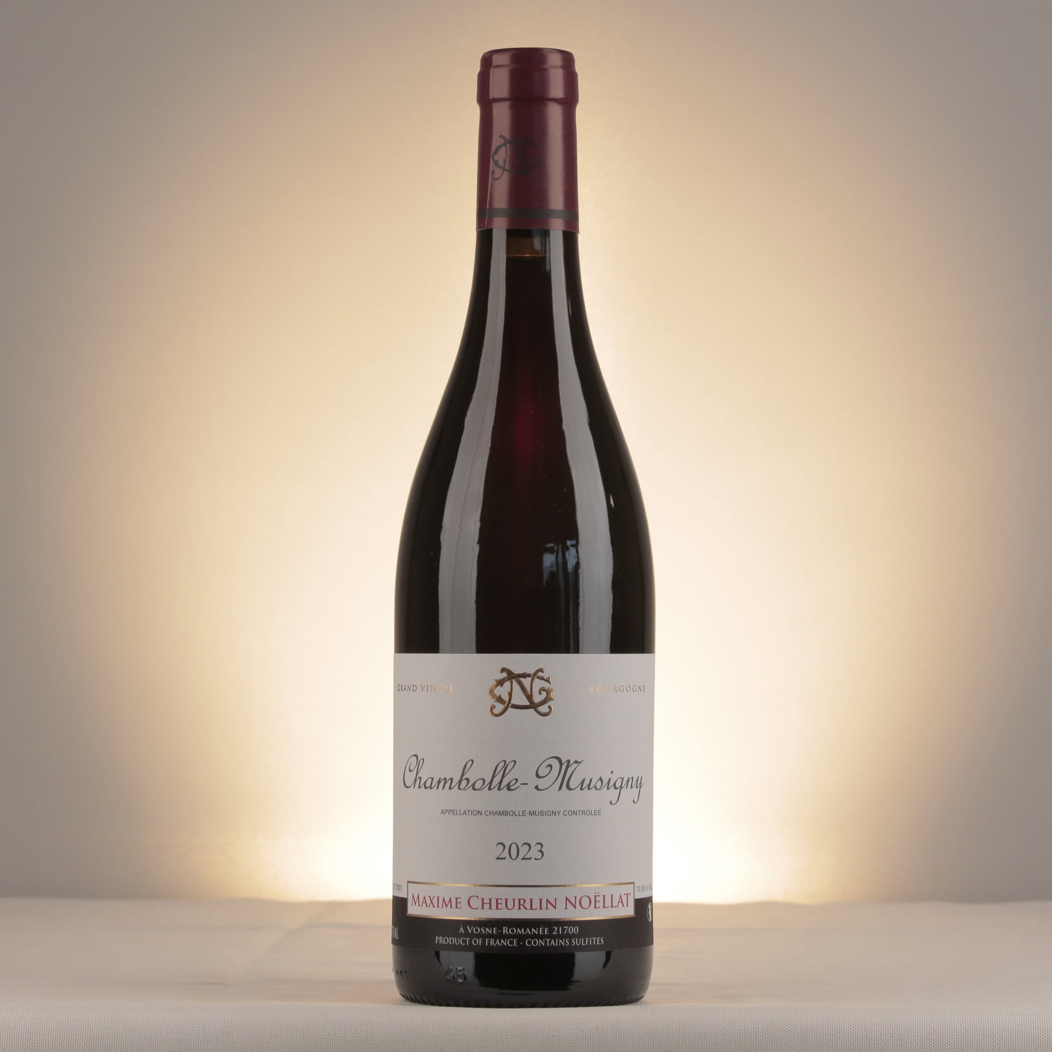 Maxime Cheurlin-Noëllat Chambolle-Musigny 2023 Bottle front