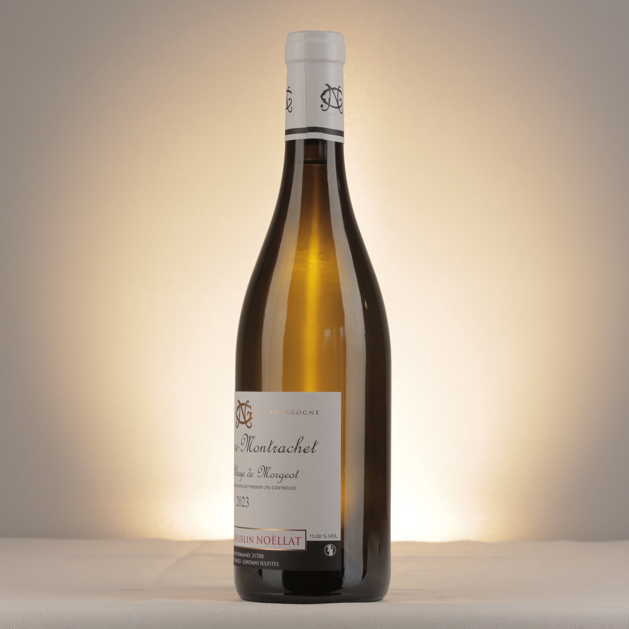 Maxime Cheurlin-Noëllat Chassagne Montrachet Abbaye de Morgeot 2023 Bottle detail
