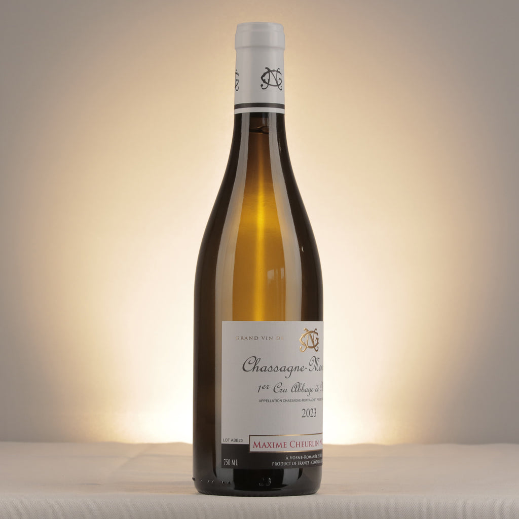 Maxime Cheurlin-Noëllat Chassagne Montrachet Abbaye de Morgeot 2023 Bottle label