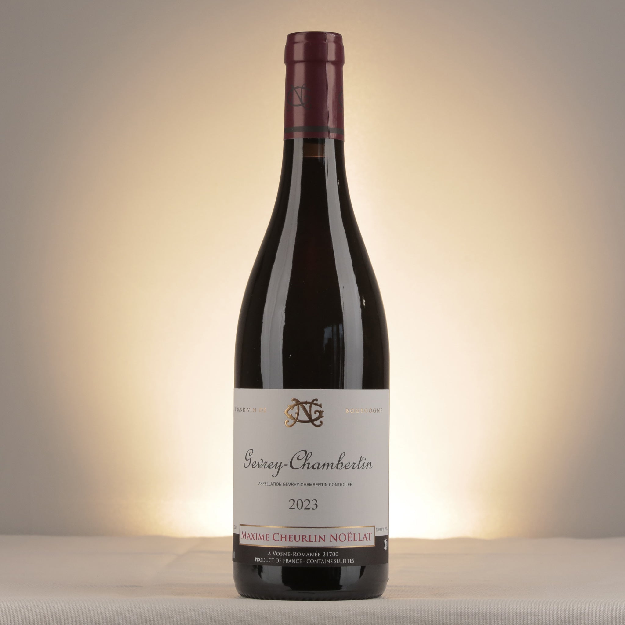 Maxime Cheurlin-Noëllat Gevrey-Chambertin 2023 Bottle front