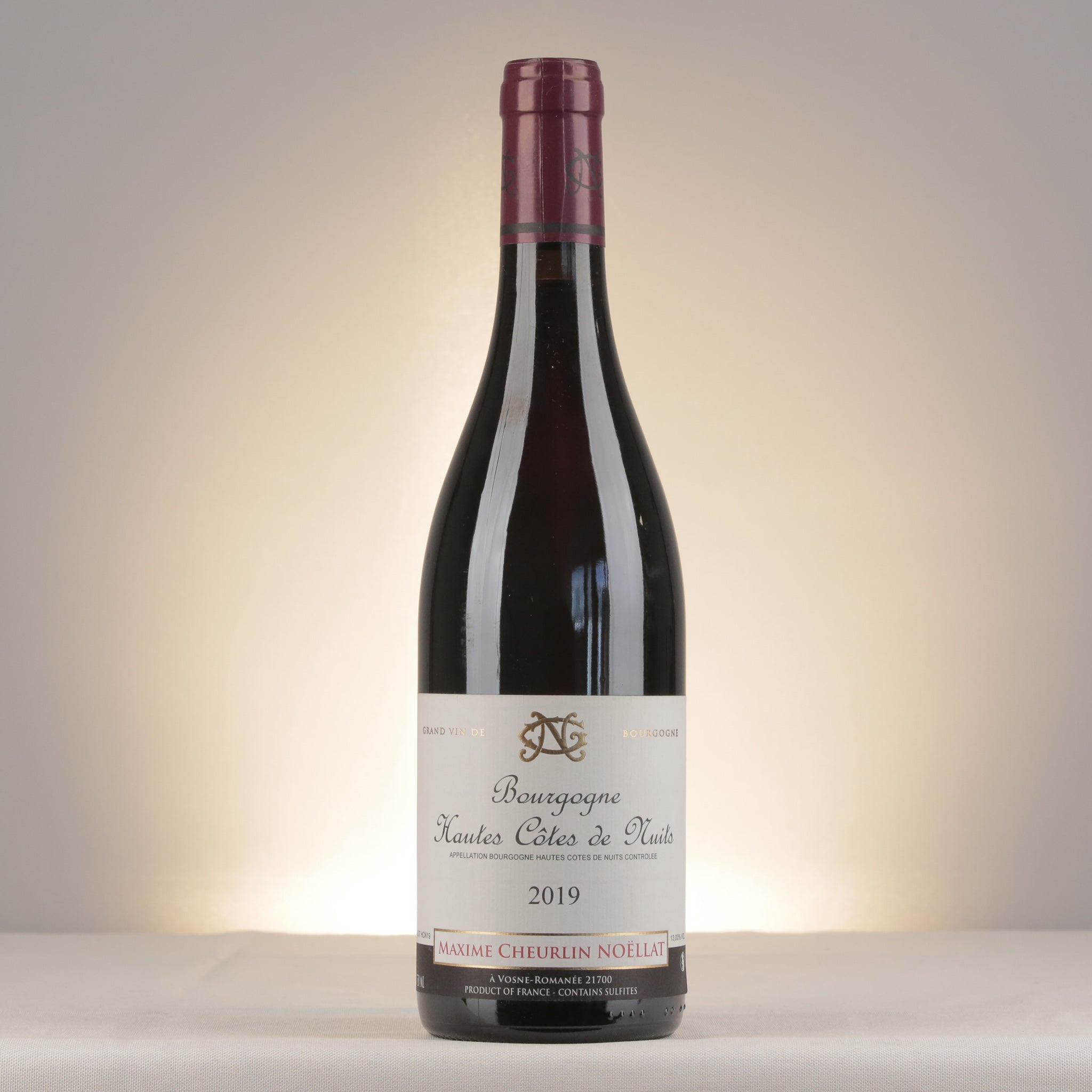 Maxime Cheurlin-Noëllat Hautes Côtes de Nuits Rouge 2019 Bottle front