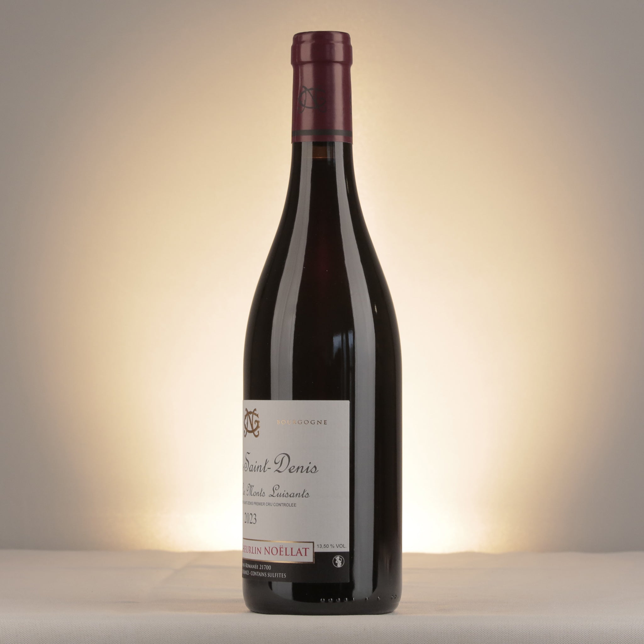 Maxime Cheurlin-Noëllat Morey-Saint-Denis 1er Cru "Les Monts Luisants" 2023 Bottle detail