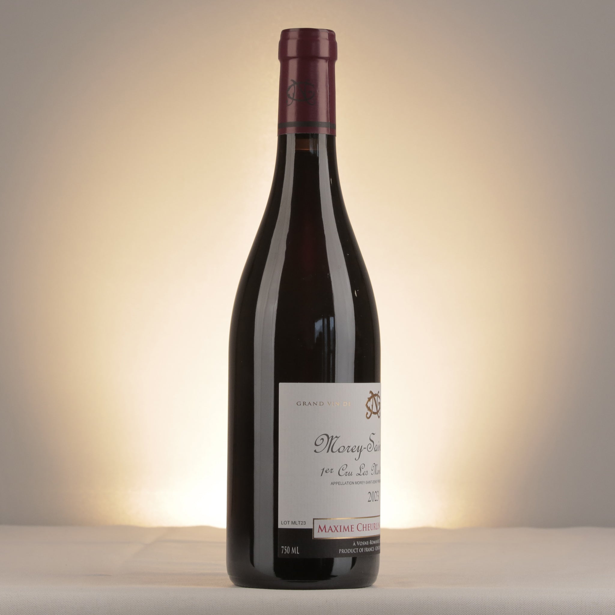 Maxime Cheurlin-Noëllat Morey-Saint-Denis 1er Cru "Les Monts Luisants" 2023 Bottle label