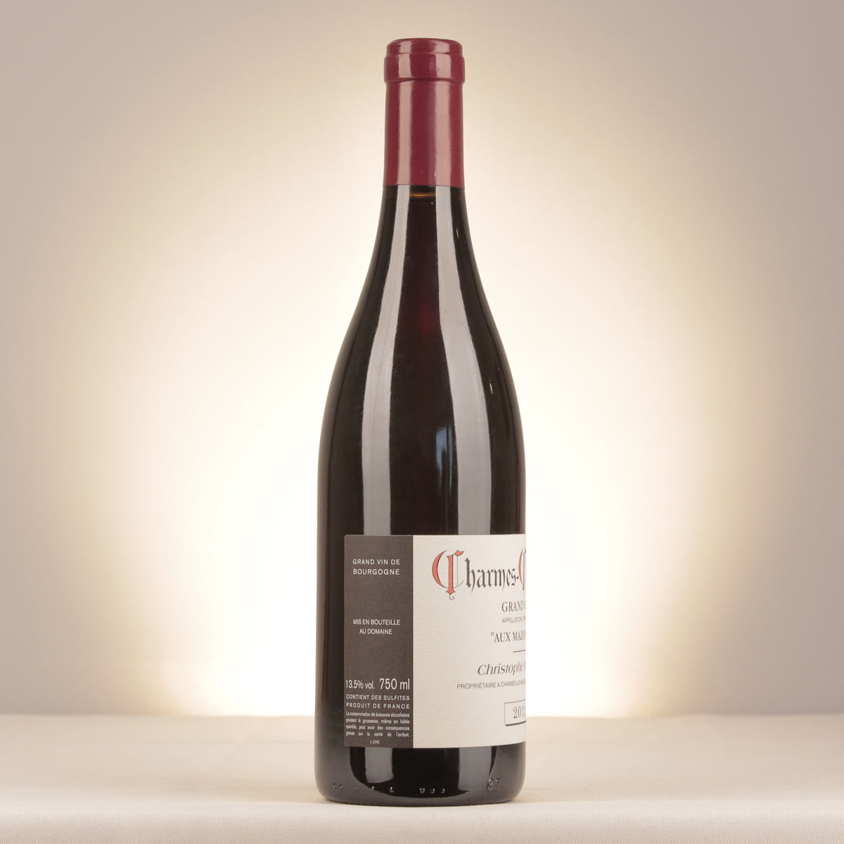 Christophe Roumier Charmes-Chambertin Grand Cru Aux Mazoyères 2011 Bottle turned right