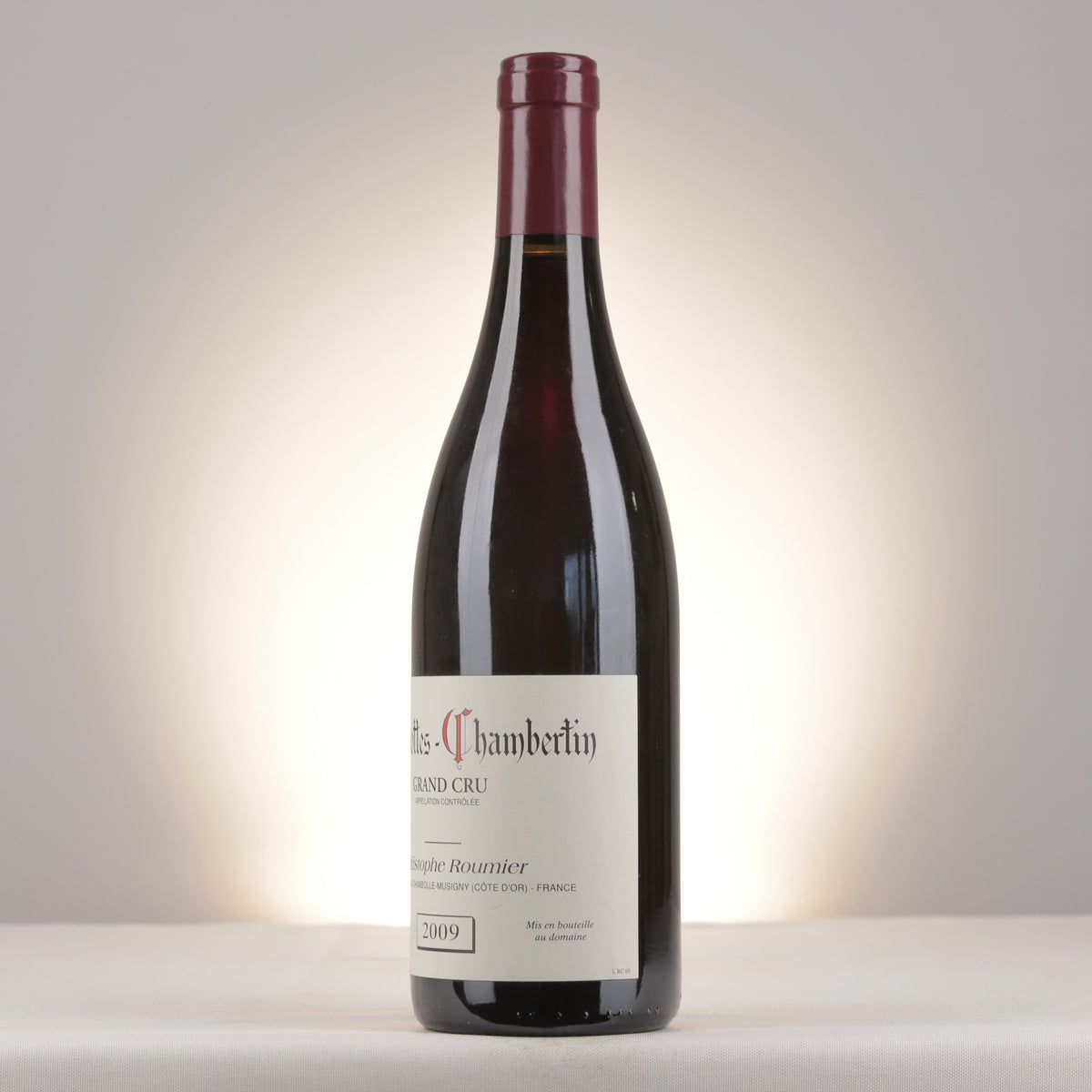 Christophe Roumier Ruchottes-Chambertin Grand Cru 2009 Bottle turned left
