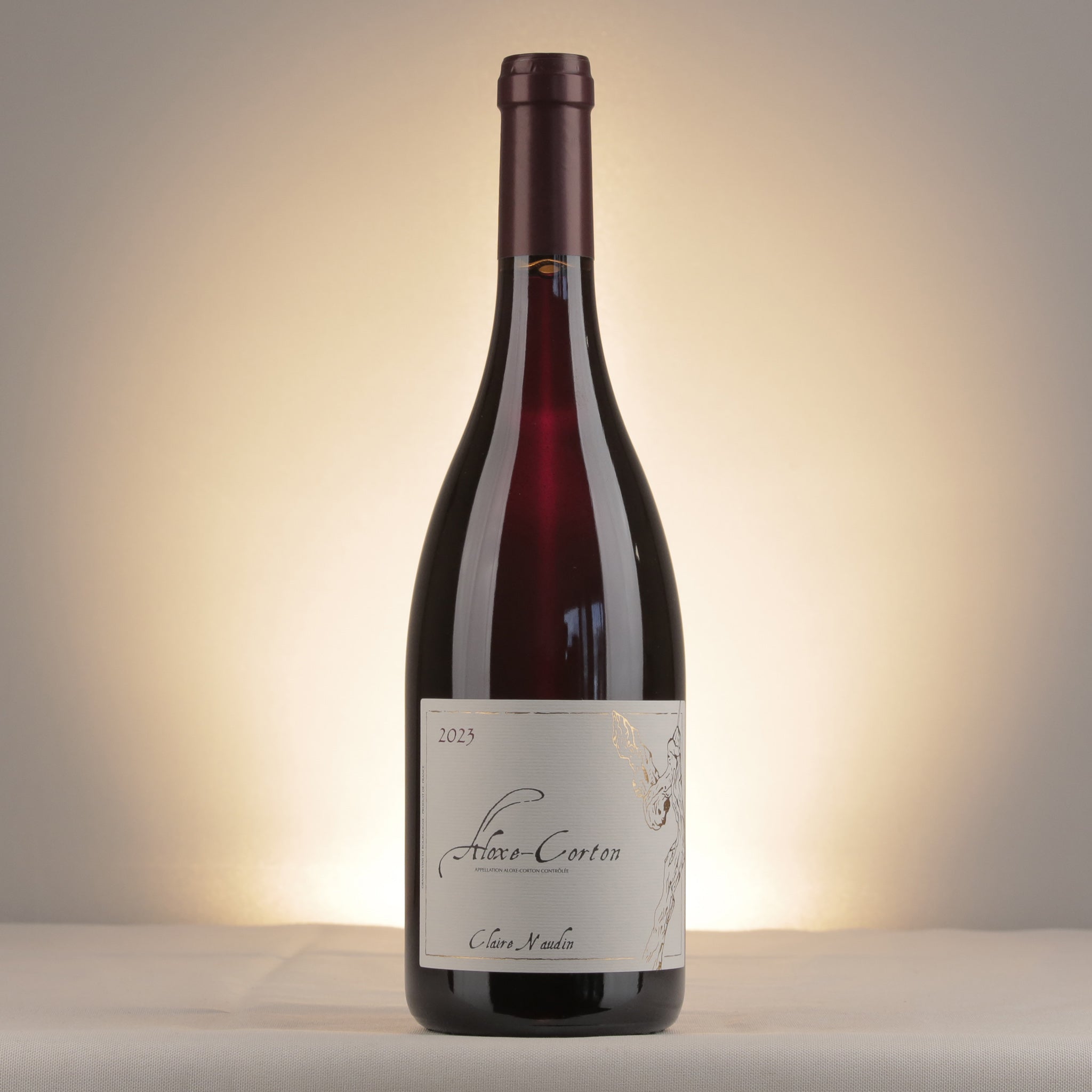 Claire Naudin Aloxe-Corton 2023 Bottle front