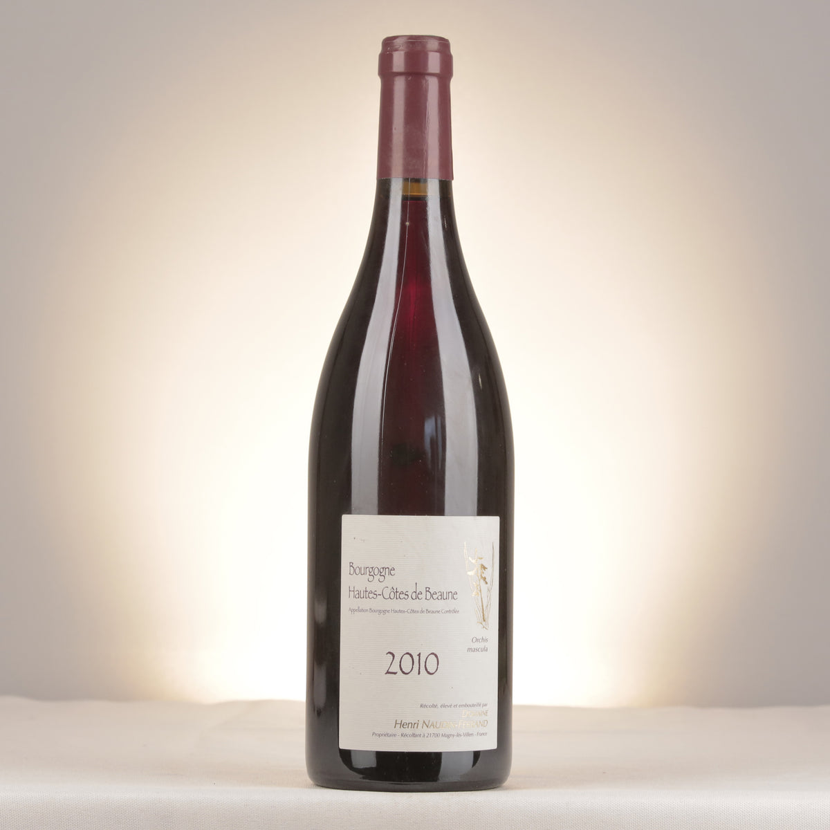 Claire Naudin Bourgogne Hautes Côtes de Beaune Orchis Mascula 2010 Bottle front