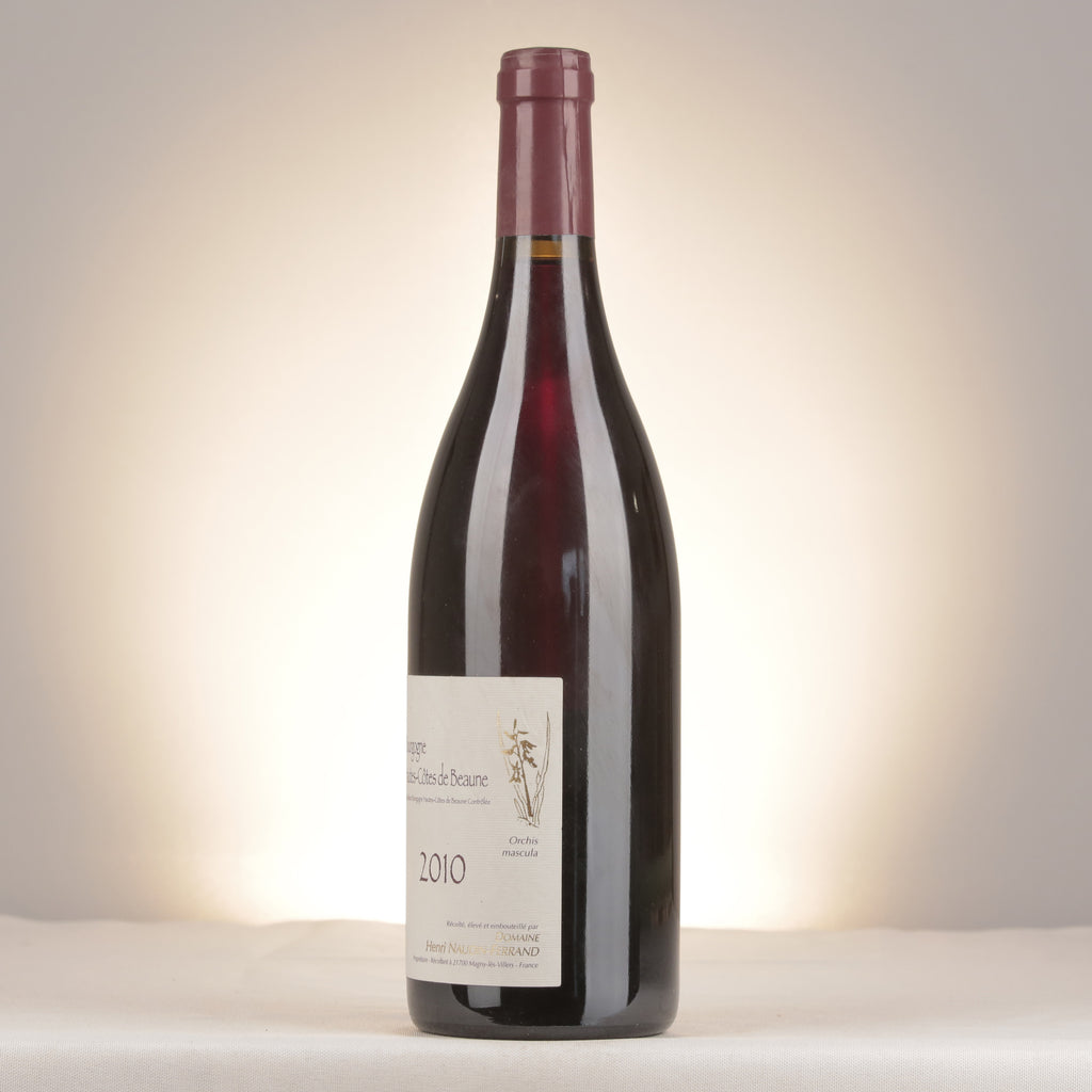 Claire Naudin Bourgogne Hautes Côtes de Beaune Orchis Mascula 2010 Bottle turned left